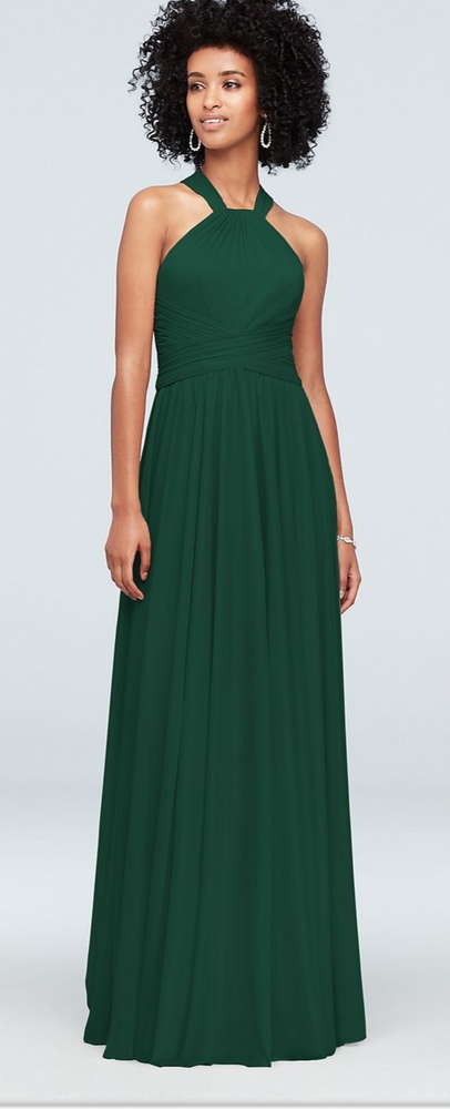 Juniper David Bridal Bridesmaids long mesh dress